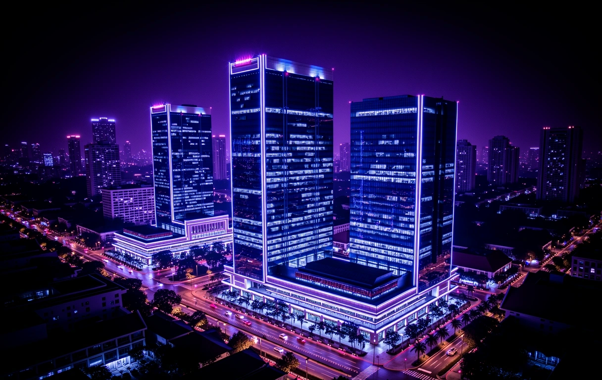 Jakarta nocturnal skyline