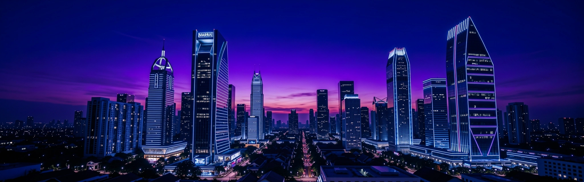 Jakarta Night Perspective
